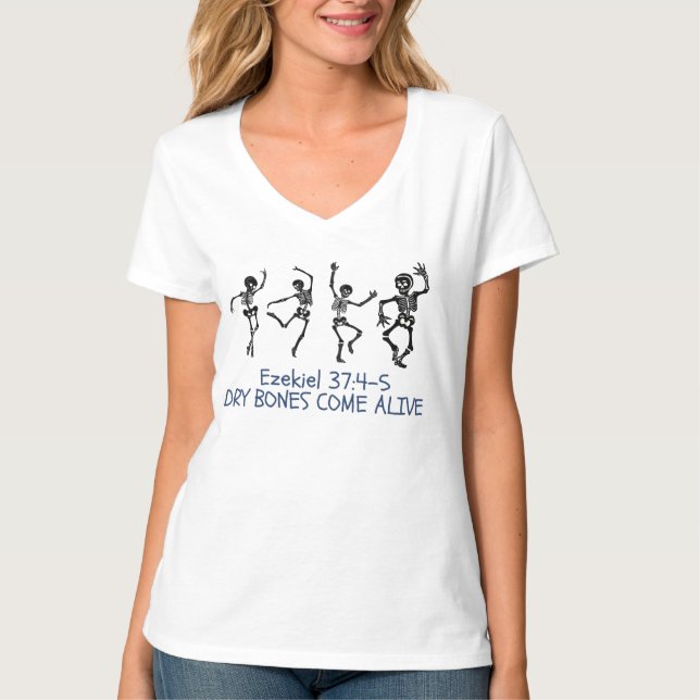 Camiseta Los huesos secos se vuelven divertidos Halloween c (Anverso)