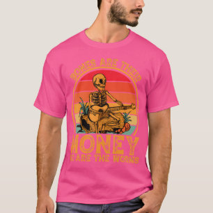 Camiseta Los Huesos Son Su Dinero, Así Como El Skele Retro 