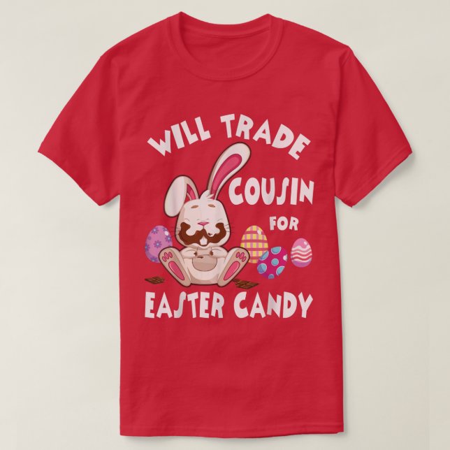 Camiseta Los Huevos De Chocolate Comen Conejitos Comerciará (Diseño del anverso)