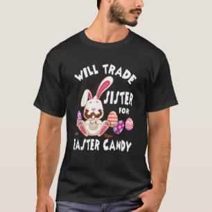 Camiseta Los Huevos De Chocolate De Bunny Comen A La Herman