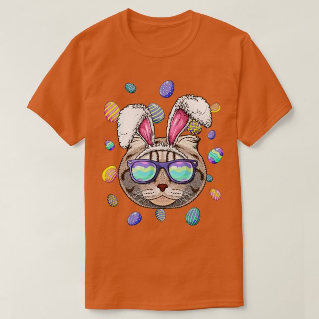 Camiseta Los huevos de pascua divertidos de los conejitos d (Diseño del anverso)
