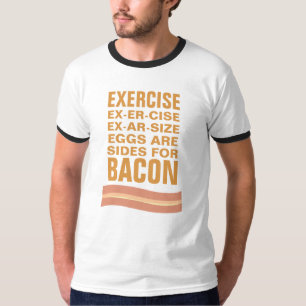 Camiseta Los huevos son lados para el tocino