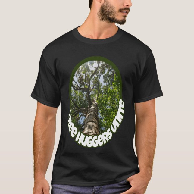Camiseta Los Huggers De Árbol Se Unen. Me Identifico Como U (Anverso)