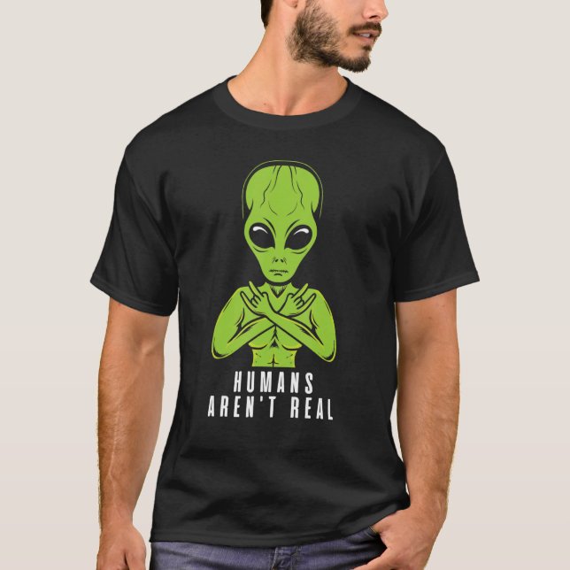 Camiseta Los humanos extranjeros no son un ovni muy bonito (Anverso)