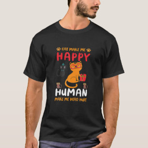 Camiseta Los humanos me hacen doler la cabeza Gato Los gato