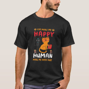 Camiseta Los humanos me hacen doler la cabeza Gatos Los gat