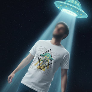 Camiseta Los humanos no existen Gráfica divertida de Geek U