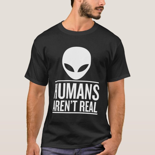 Camiseta Los Humanos No Son Reales (Anverso)