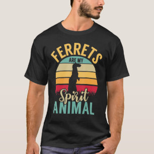 Camiseta Los hurones son mi espíritu Animal Sunset Retro St