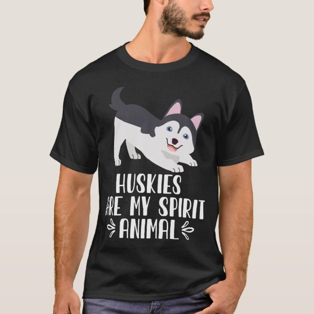 Camiseta Los Huskies Son Mi Animal Espiritual (Anverso)