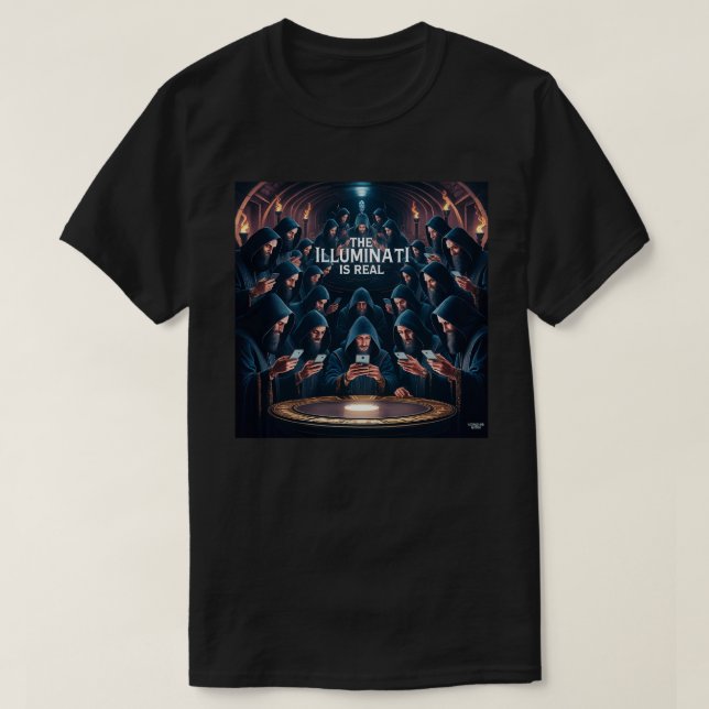 Camiseta Los Illuminati son reales (Diseño del anverso)