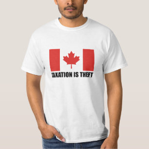 CAMISETA LOS IMPUESTOS SON HURTO - CANADÁ