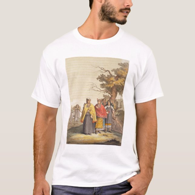 Camiseta Los indios de Caciche en los trajes tradicionales, (Anverso)