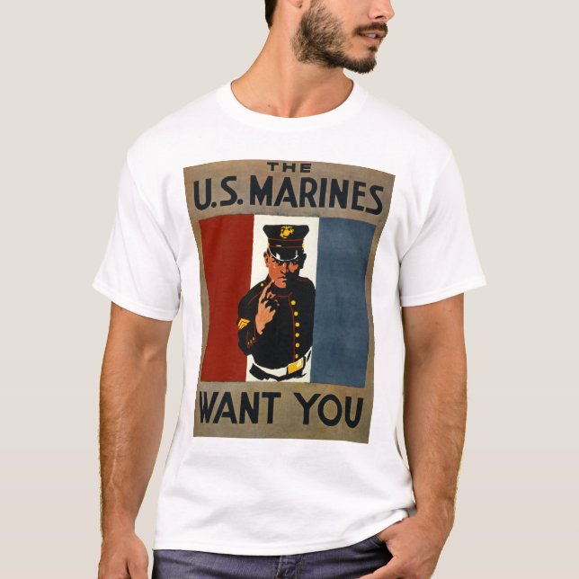 Camiseta Los infantes de marina de los E.E.U.U. le quieren (Anverso)