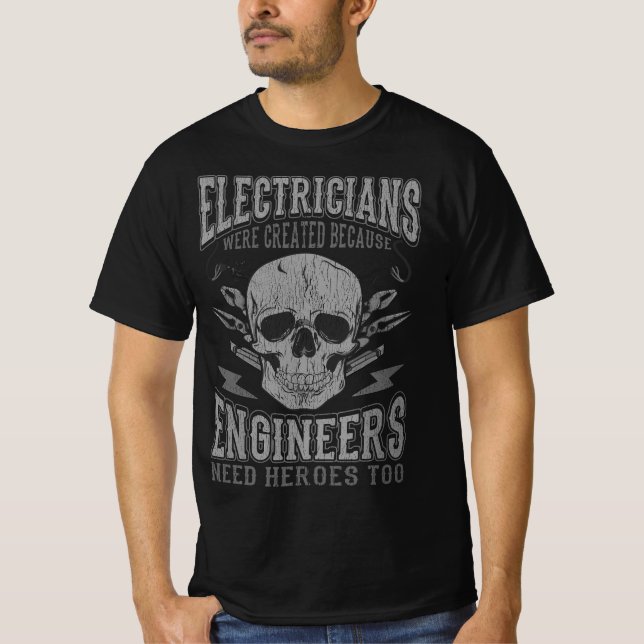 Camiseta Los ingenieros de citas divertidas de la electrici (Anverso)