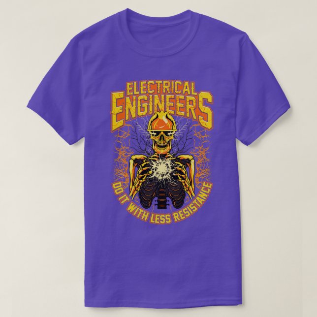 Camiseta Los Ingenieros Eléctricos Lo Hacen Con Menos Resis (Diseño del anverso)