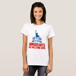 Camiseta Los inmigrantes acogen con satisfacción la