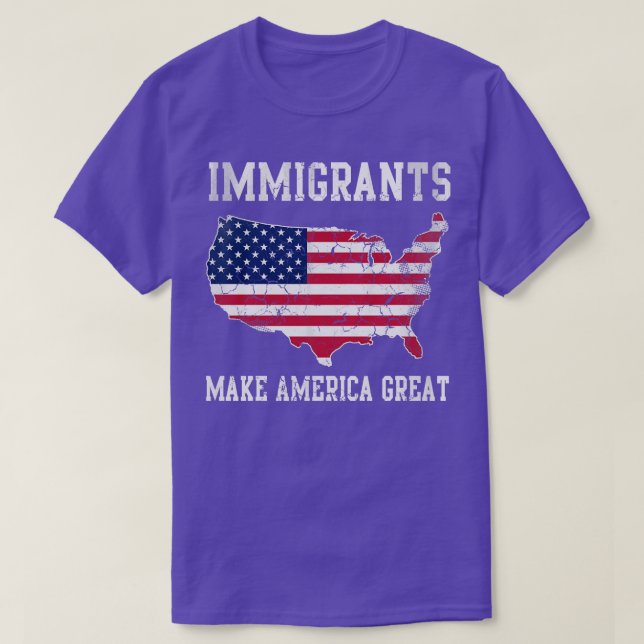 Camiseta Los inmigrantes grandes (Diseño del anverso)
