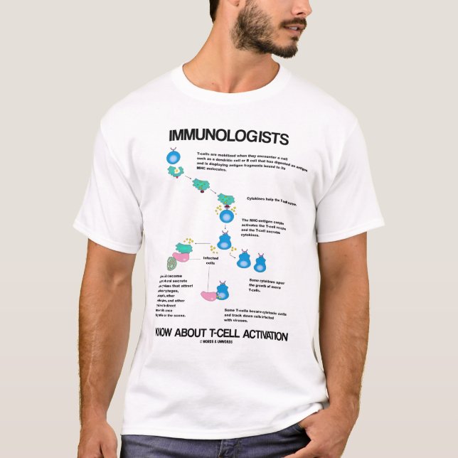 Camiseta Los inmunólogos saben sobre la activación de célul (Anverso)