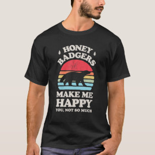 Camiseta Los Insignios De Miel Me Hacen Feliz No Tanto Grac