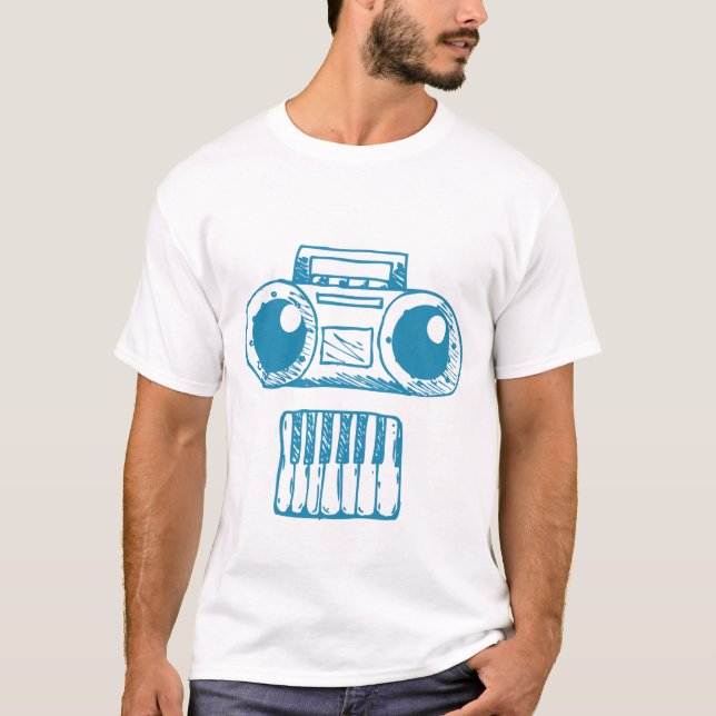Camiseta Los instrumentos de música destruyen el Ilustracio (Anverso)