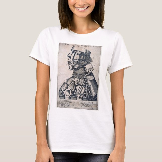 Camiseta Los instrumentos del sustento humano, Arcimboldo (Anverso)