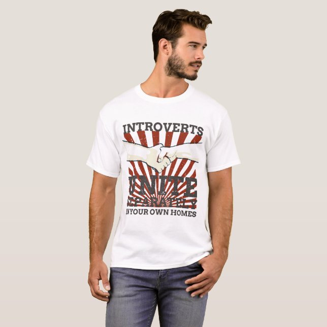 Camiseta Los Introvertidos Introvertidos Se Unen Separadame (Anverso completo)