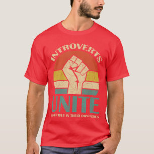 Camiseta Los introvertidos se unen por separado en sus prop