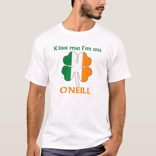 Camiseta Los irlandeses personalizados me besan que soy (Anverso)