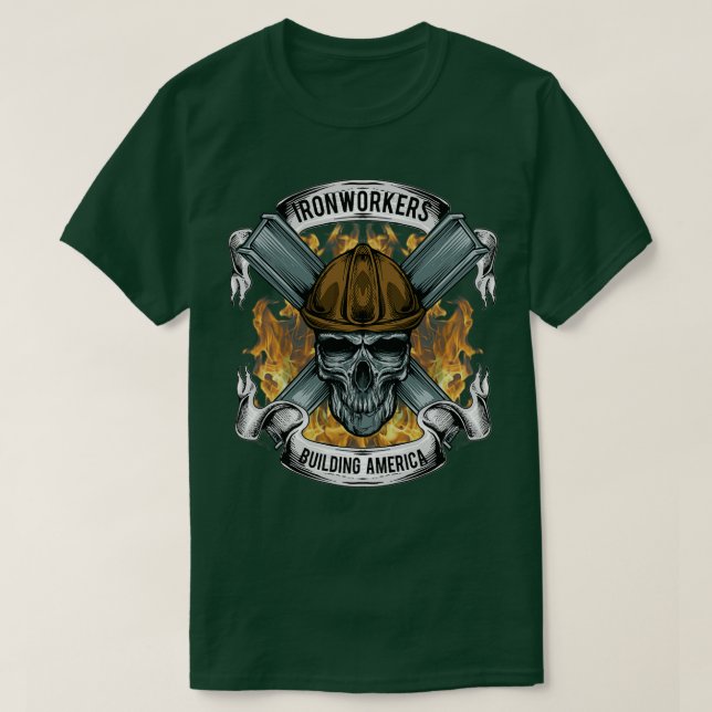 Camiseta Los ironómetros construyen Estados Unidos (Diseño del anverso)