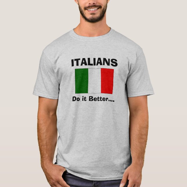 Camiseta Los italianos mejora… (Anverso)