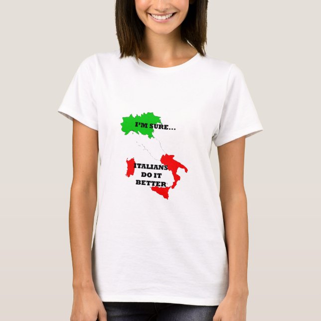 Camiseta los italianos mejora (Anverso)