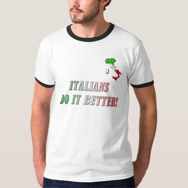 CAMISETA ¡LOS ITALIANOS MEJORA! (Anverso)