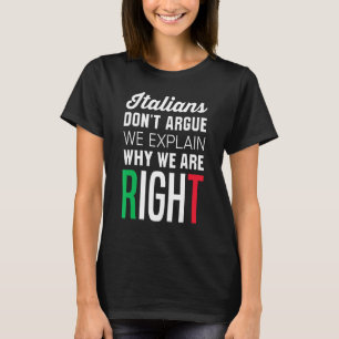 Camiseta Los italianos no acusan a los italianos de decir