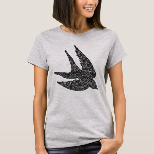 Camiseta Los japoneses tragan en vuelo, carbón de leña y