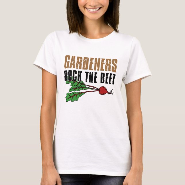 Camiseta Los jardineros rompen la remolacha (Anverso)