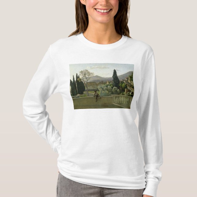 Camiseta Los jardines del d'Este del chalet, Tivoli, 1843 (Anverso)
