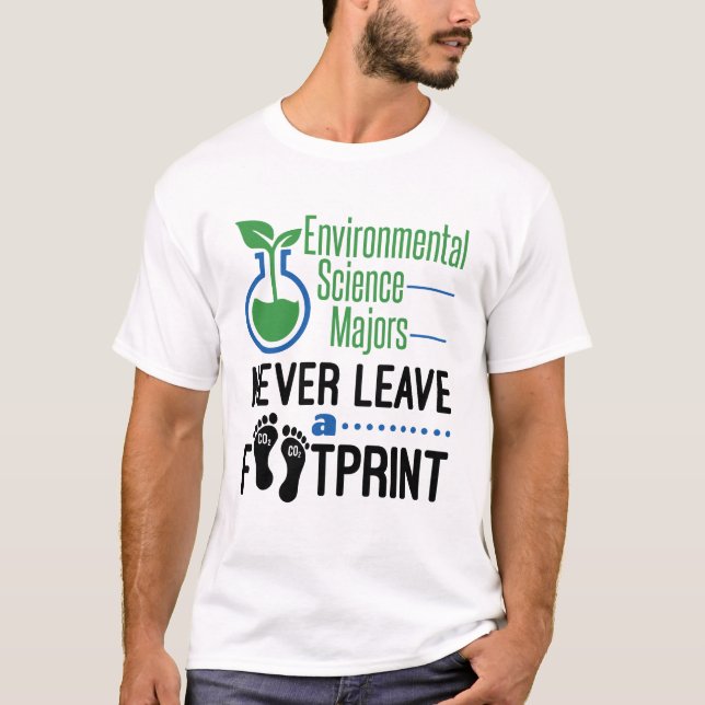 Camiseta Los jefes de ciencias ambientales nunca dejan la h (Anverso)