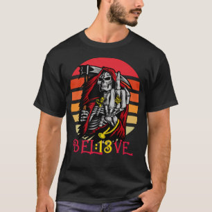 Camiseta Los jefes de Kansas City KC Skyline Be the Grim Re