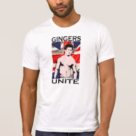 CAMISETA LOS JENGIBRES UNEN EL JENGIBRE REAL BRITÁNICO DE