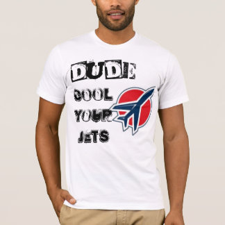 Camiseta los jets, tipo, refrescan sus jets