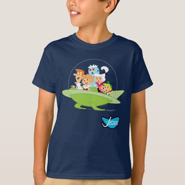 Camiseta Los Jetsons | Automóvil Familiar Volador (Anverso)