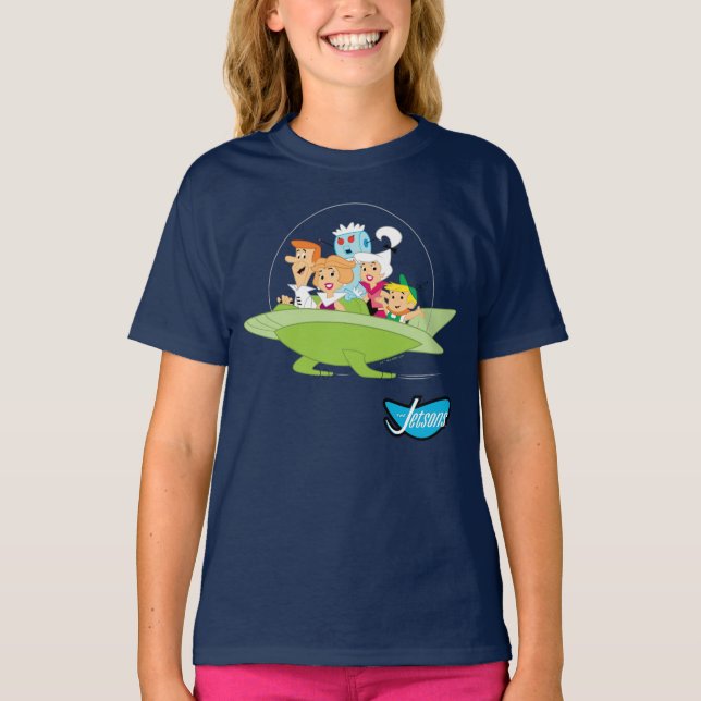 Camiseta Los Jetsons | Automóvil Familiar Volador (Anverso)