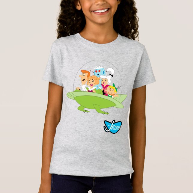 Camiseta Los Jetsons | Automóvil Familiar Volador (Anverso)