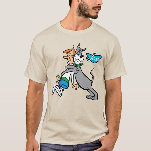 Camiseta Los Jetsons | George y Astro Hug (Anverso)