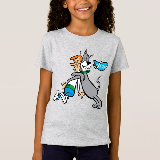 Camiseta Los Jetsons | George y Astro Hug (Anverso)