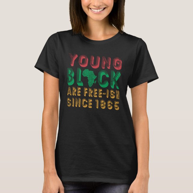 Camiseta Los jóvenes negros son libres de pescado desde 186 (Anverso)