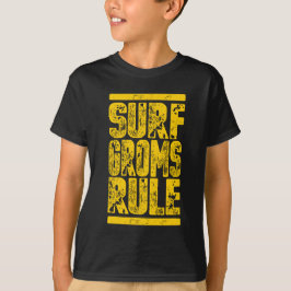 Camiseta ¡¡¡Los jóvenes surfistas mandan!!! (amarillo)