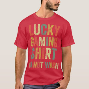 Camiseta Los juegos afortunados no lavan el video de juego 