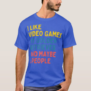 Camiseta Los juegos de video del dueño del perro del Golden